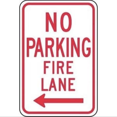 Accuform NO PARKING TRAFFIC SIGN FIRE LANE FRP835RA FRP835RA